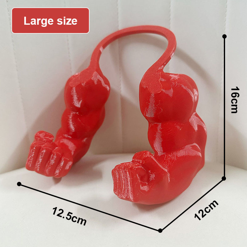 3D printed parody pet props Hulk arm with a halter neck