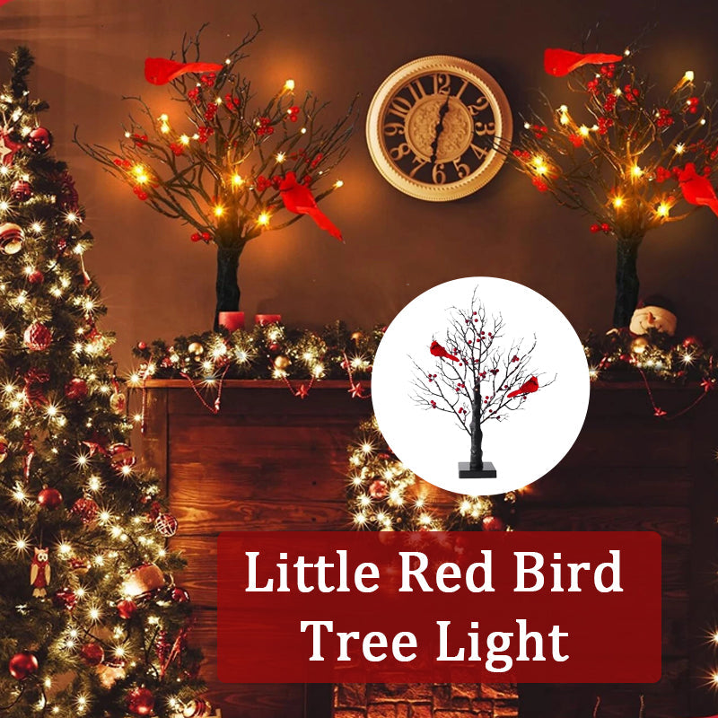 Little Red Bird Tree Light