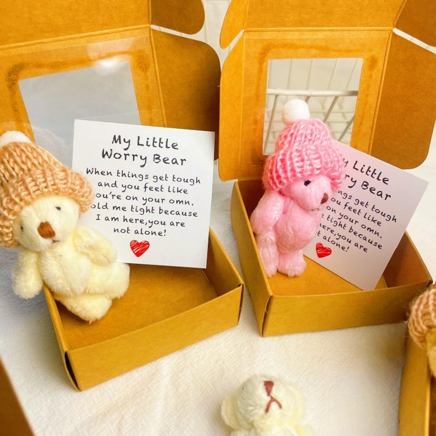 🎁 Best gift✨Handmade Mini Plush Teddy Bear in Box