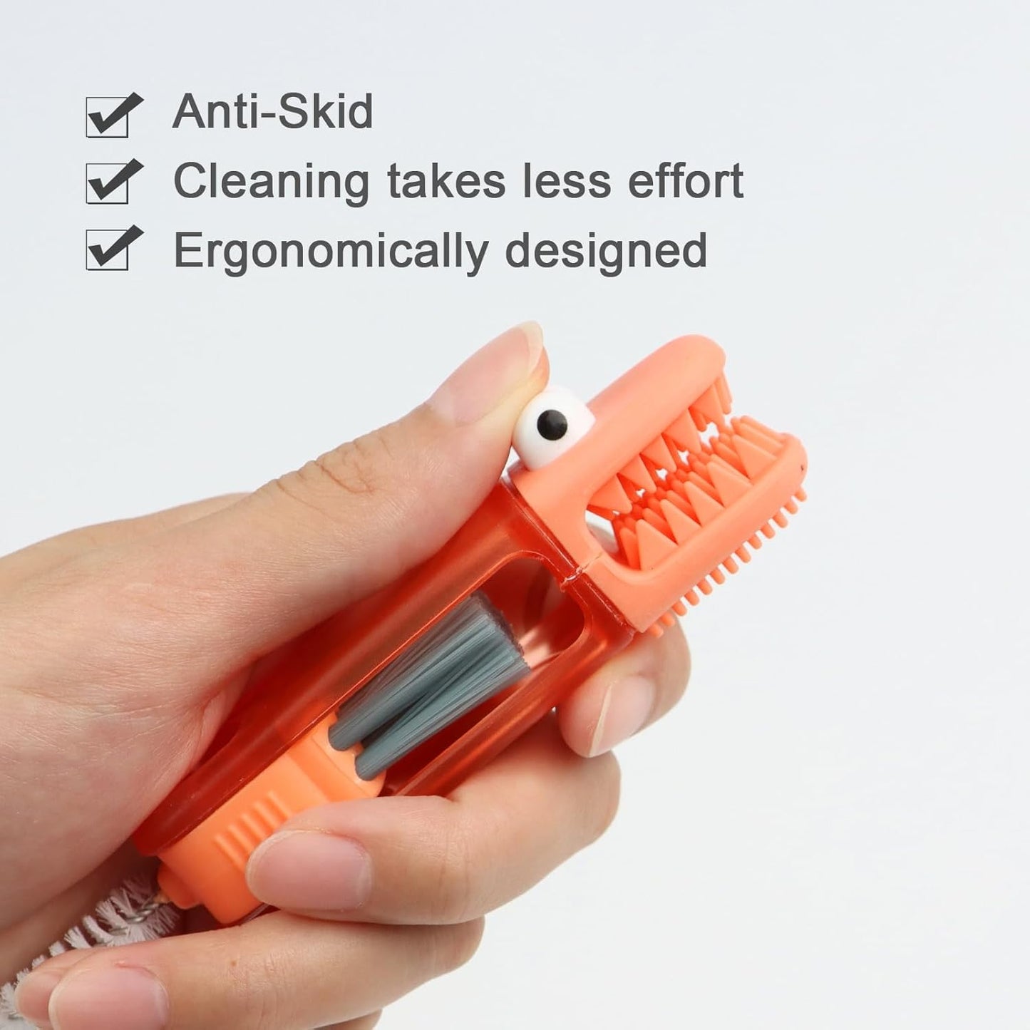 Multifunctional cleaning brush, 4 in 1 cleaning brush for cup lid