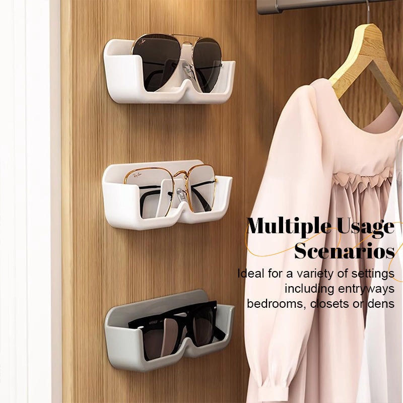 Wall-Mounted Punch-Free Glasses Storage Box
