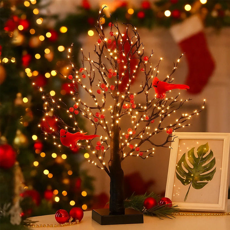 Little Red Bird Tree Light
