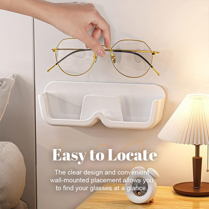 Wall-Mounted Punch-Free Glasses Storage Box