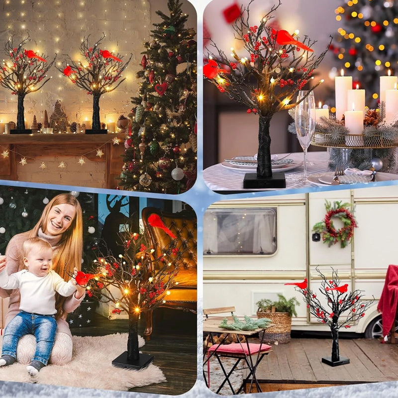 Little Red Bird Tree Light