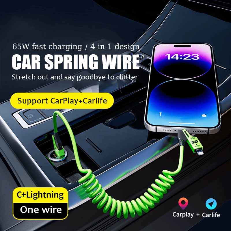 New Year HOT Sale - 49% OFF!-🔥4 in 1 Spring Fast Charging Cable