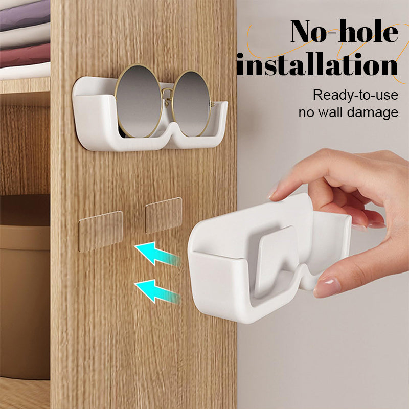 Wall-Mounted Punch-Free Glasses Storage Box
