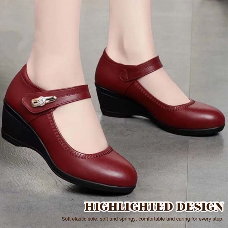 Soft-Soled Non-Slip Wedge Shoes For Middle-Aged And Elderly People