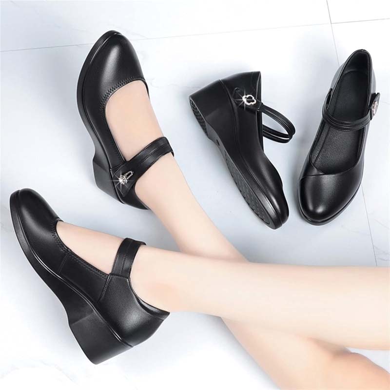 Soft-Soled Non-Slip Wedge Shoes For Middle-Aged And Elderly People