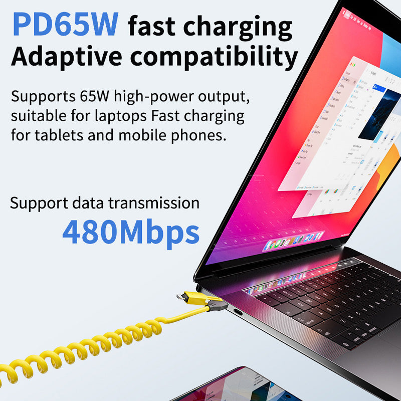 New Year HOT Sale - 49% OFF!-🔥4 in 1 Spring Fast Charging Cable