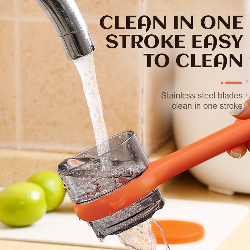 Peeler with bucket storage