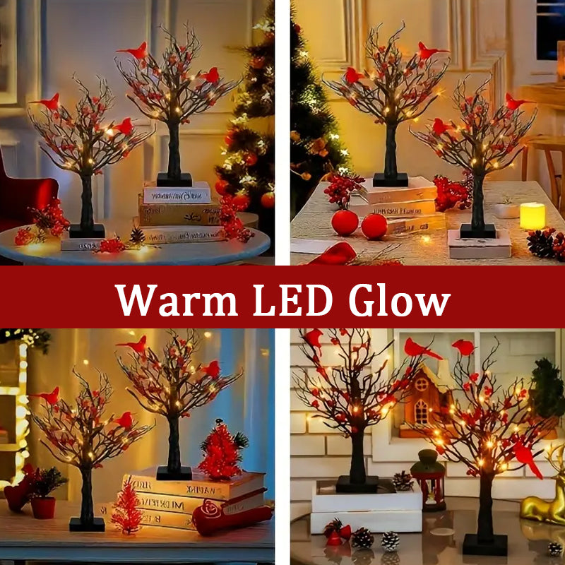Little Red Bird Tree Light