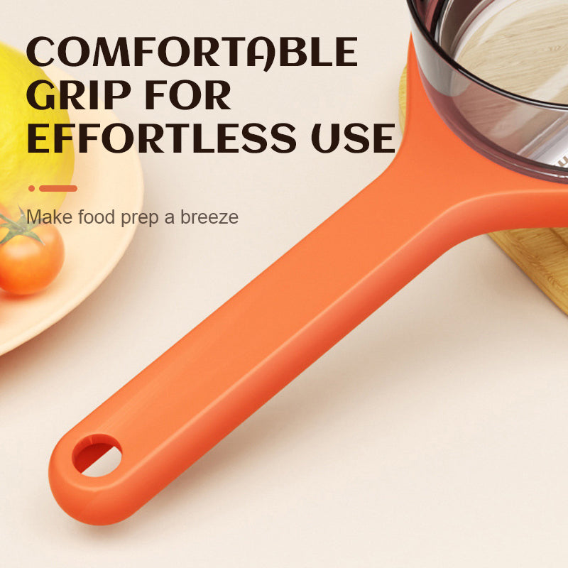 Peeler with bucket storage