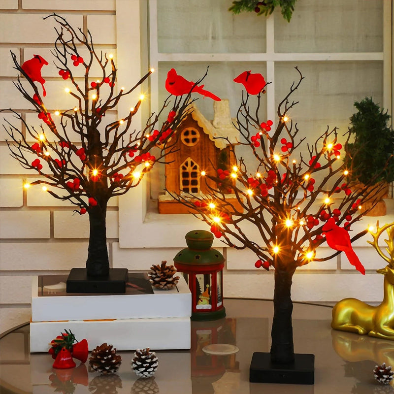 Little Red Bird Tree Light