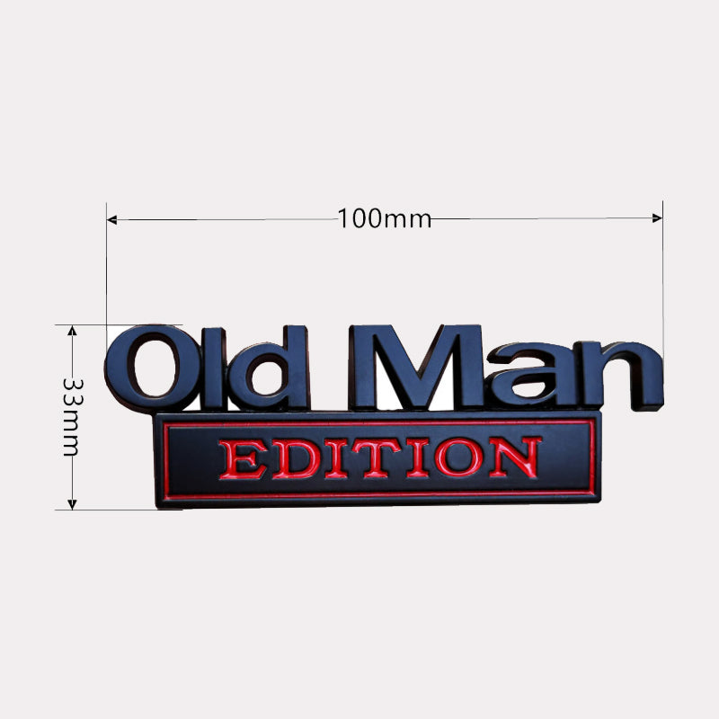 π Old Man Edition-Auto-Emblem