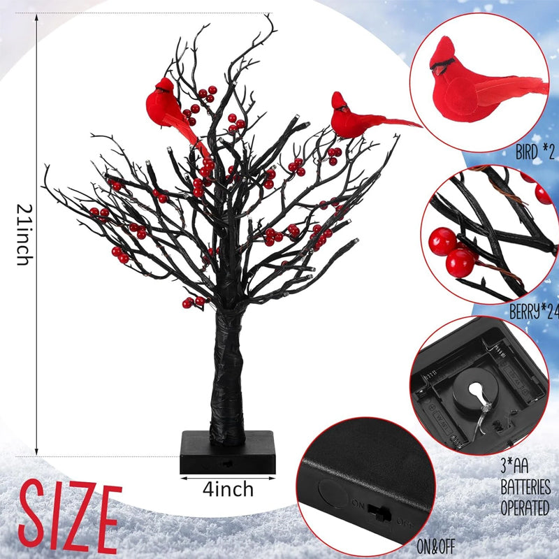 Little Red Bird Tree Light