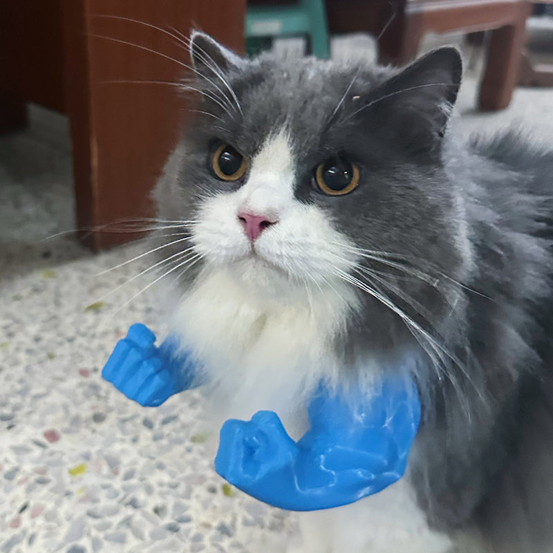 3D printed parody pet props Hulk arm with a halter neck