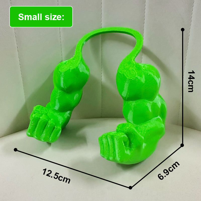 3D printed parody pet props Hulk arm with a halter neck