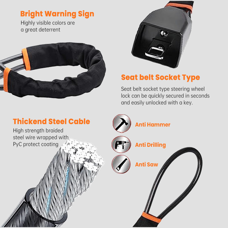 ✨Double Locking Car Security Anti-Theft Lock