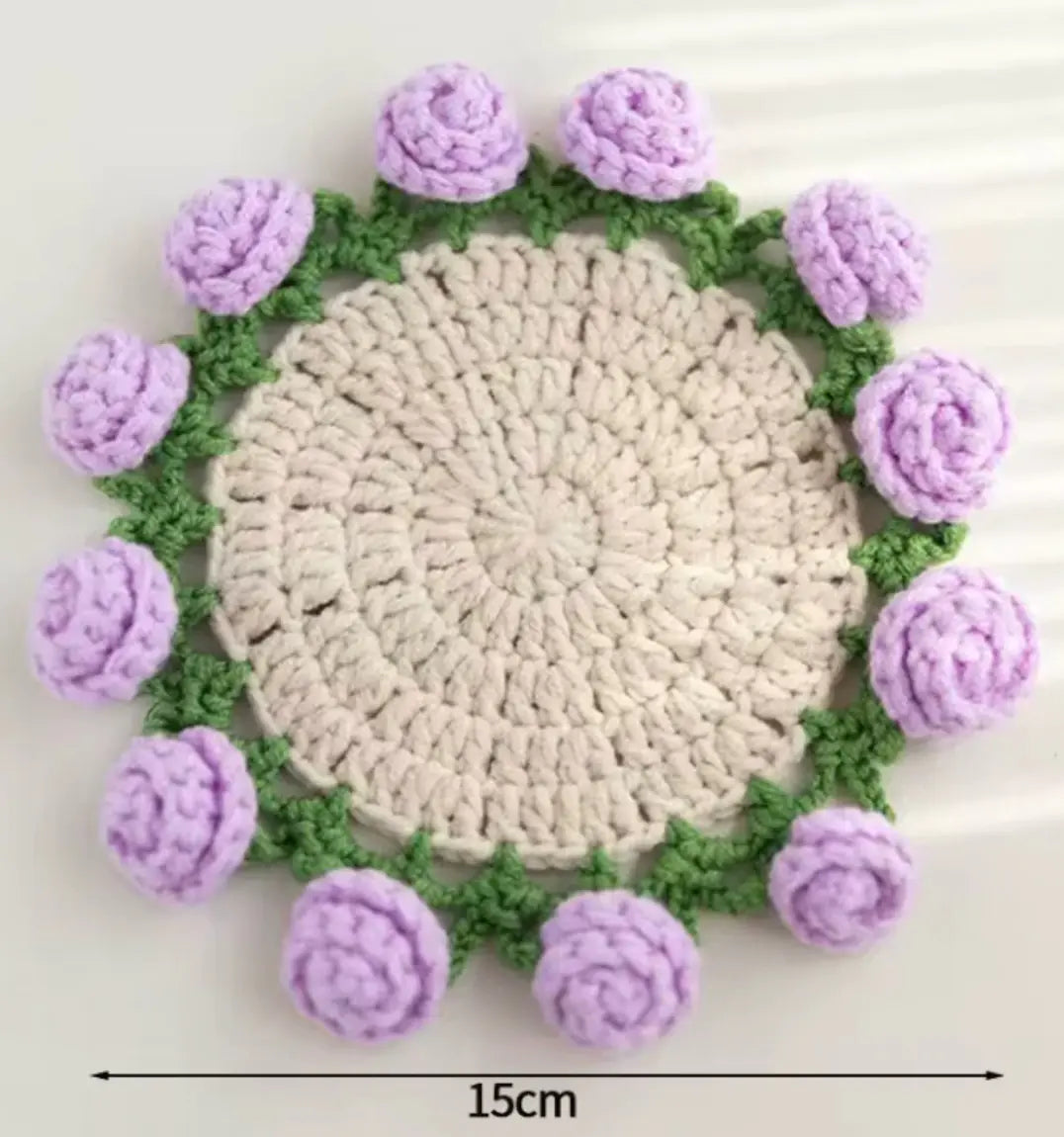 🌸Handmade Crochet Coaster