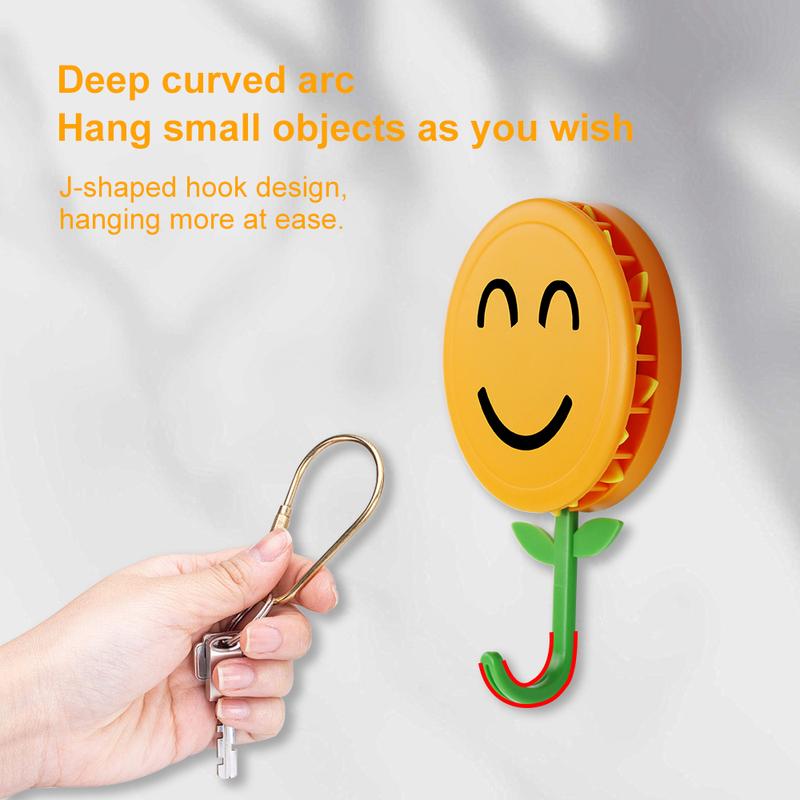 Smiling Sunflower Wall Hook