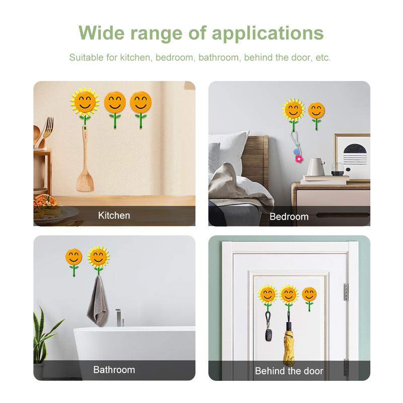 Smiling Sunflower Wall Hook