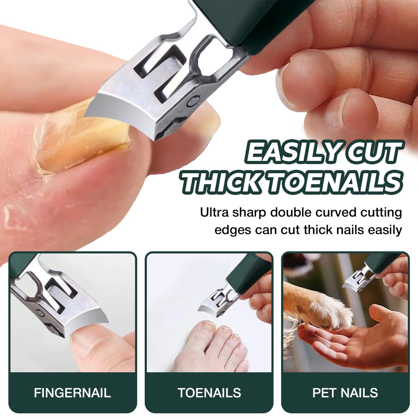 Pointed-Nosed Oblique-Edged Nail Clippers