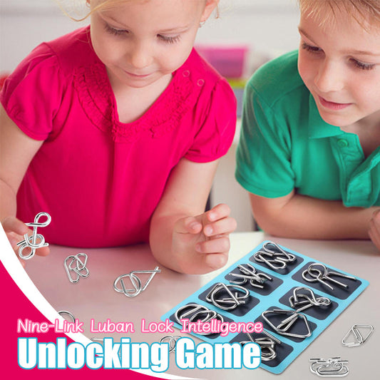 Nine-Link Luban Lock Intelligence Unlocking Game
