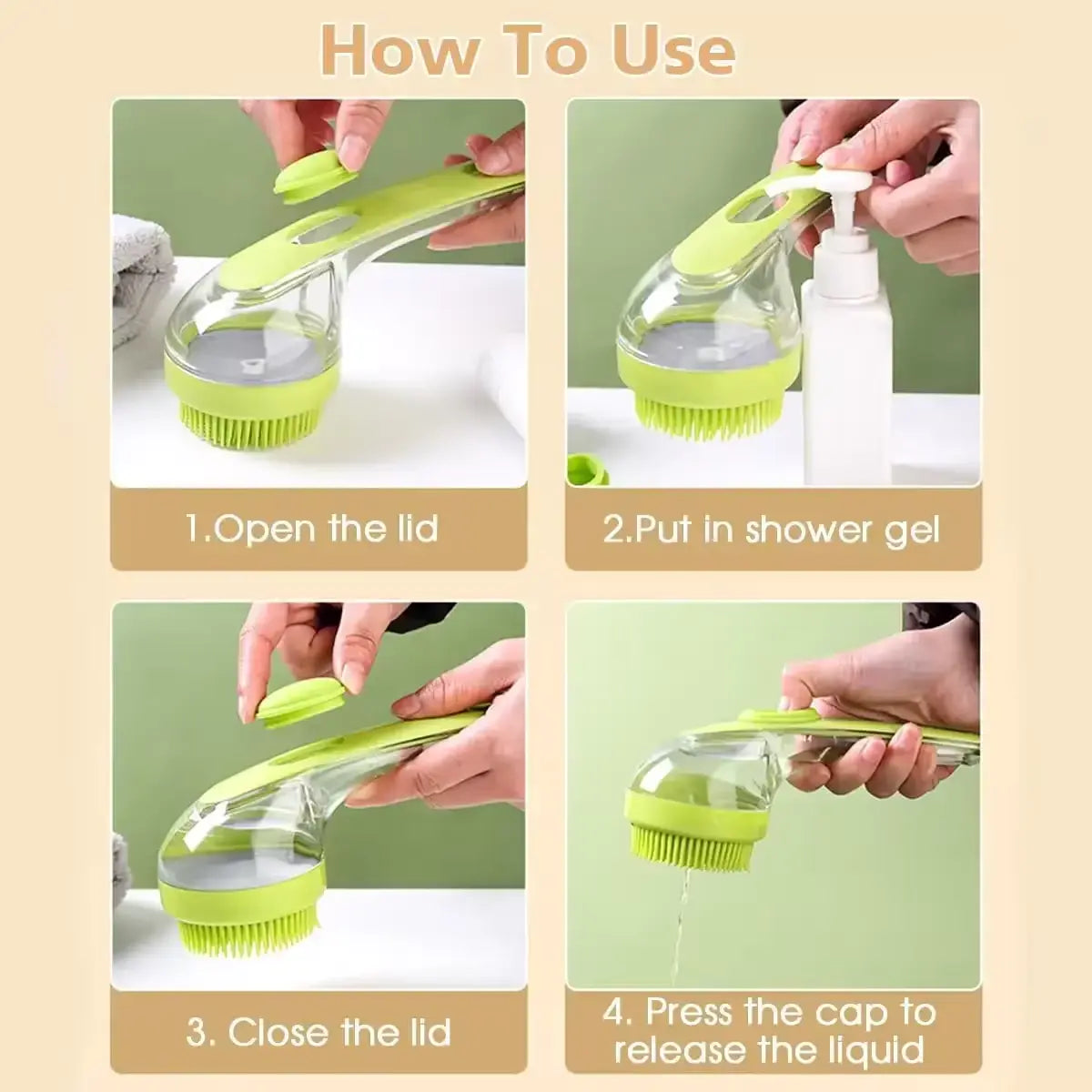 🐾Yopoll Pet Bath Brush
