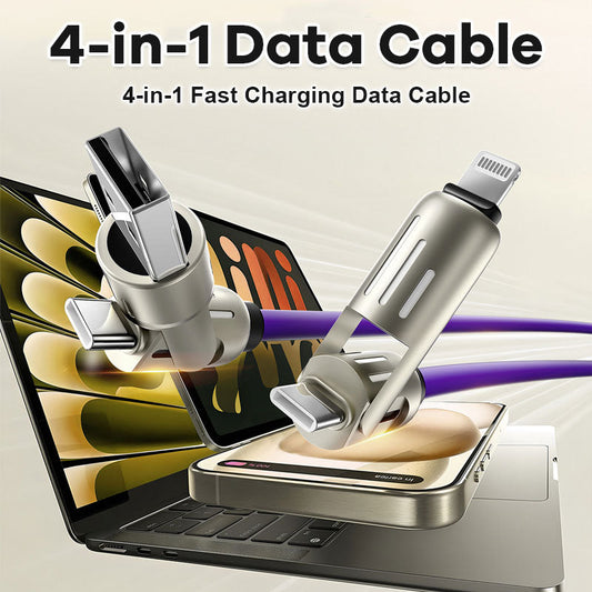 ⚡ 4-in-1 USB Charging Cable fast charging MAX 240W