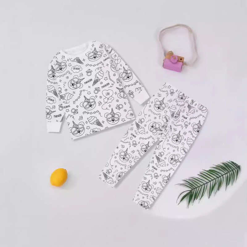 DIY Cartoon Colorable Pajamas for Kids