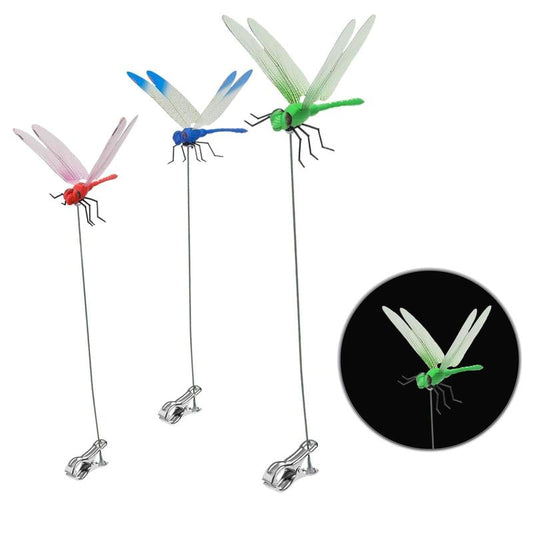 🔥3 PCS Outdoor Fake Dragonfly Rod Clip